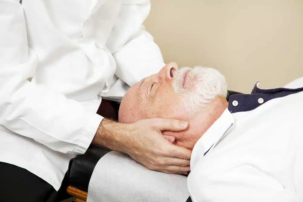 Chiropractic adjustment for patient with Chronic pain