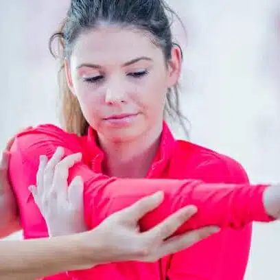 Woman doing some Improper Stretching