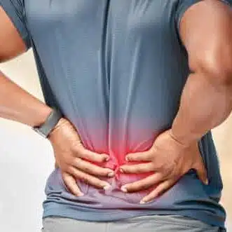 Man suffers from intense back pain