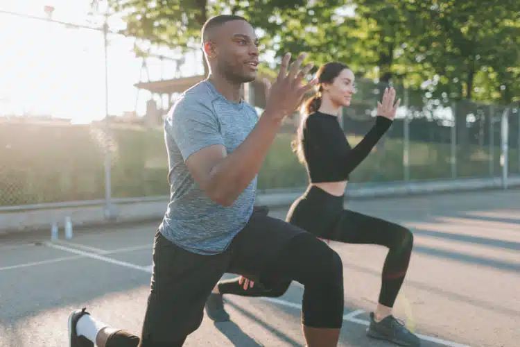 Man and Woman having a jog