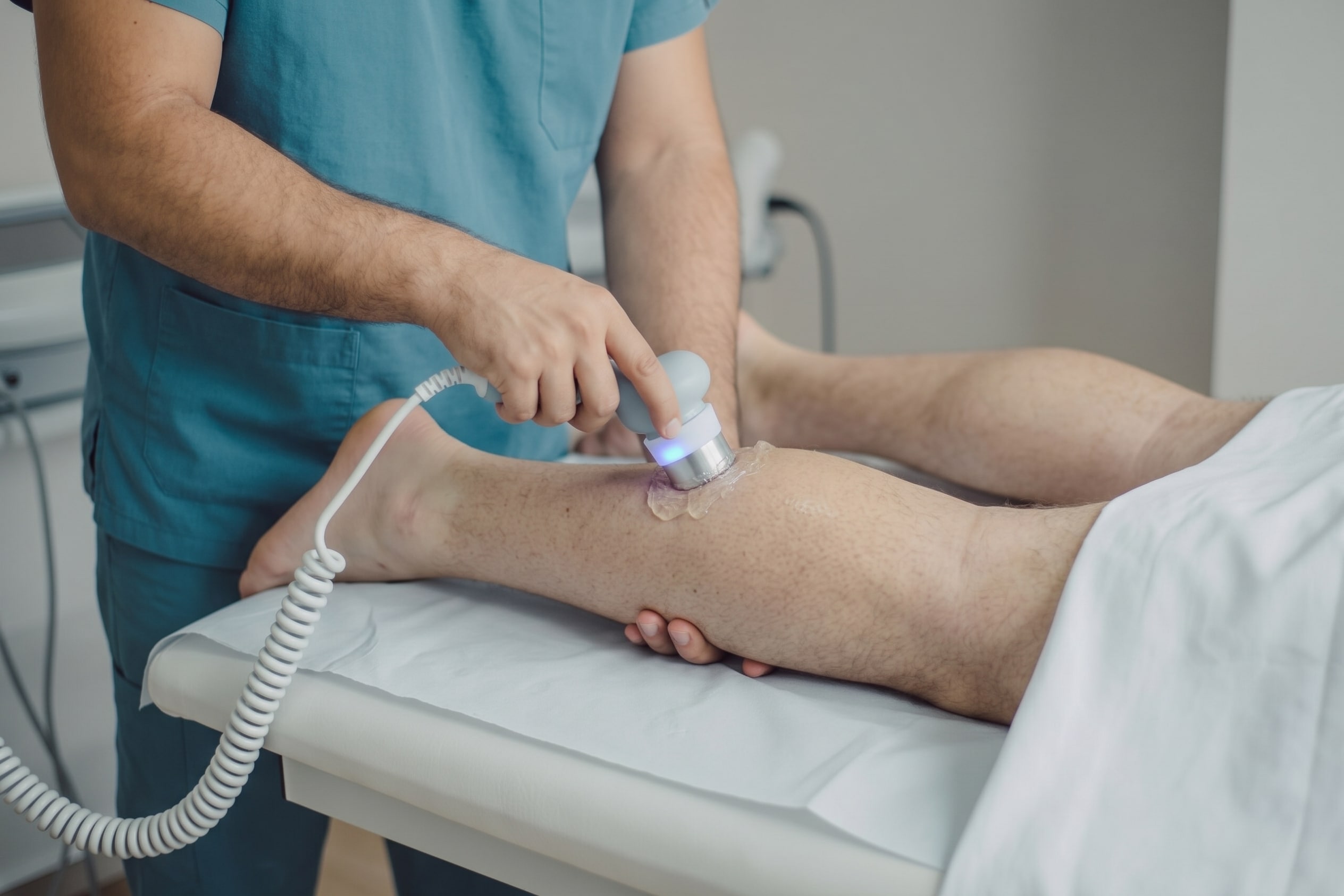 shockwave therapy in the leg
